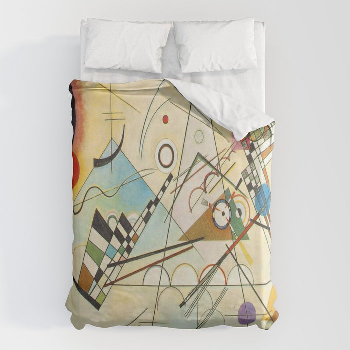 Wassily Kandinsky Composition 8 Duvet Cover Gallery Image 6