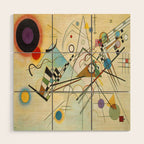 Wassily Kandinsky Composition 8 Wood Wall Art Gallery Image 1