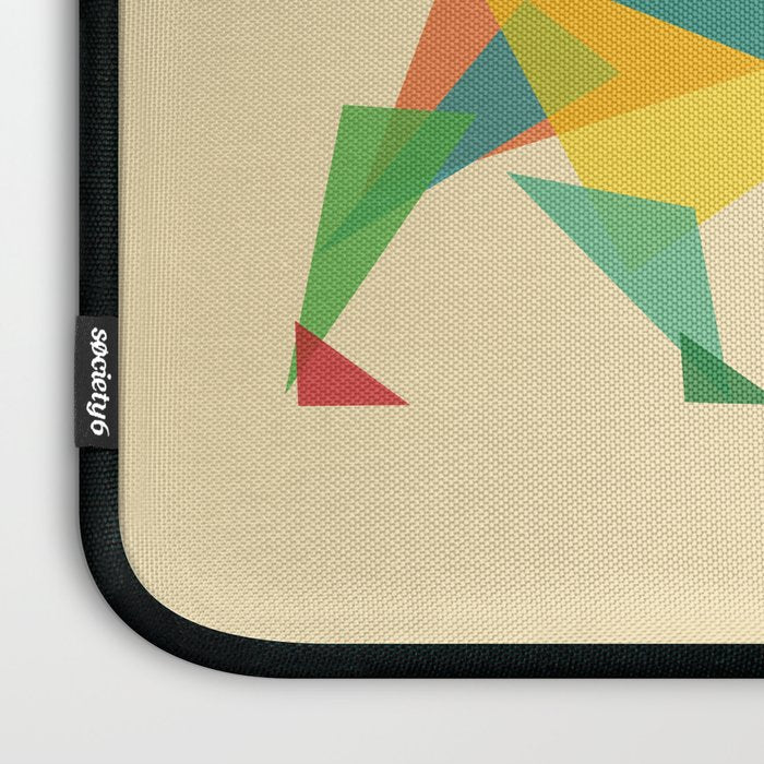 Fractal Geometric Bull Laptop Sleeve Gallery Image 3