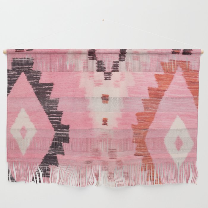 Moroccan Berber Rug Design No.60 - Multicolor, Pink Wall Hanging Gallery Image 1