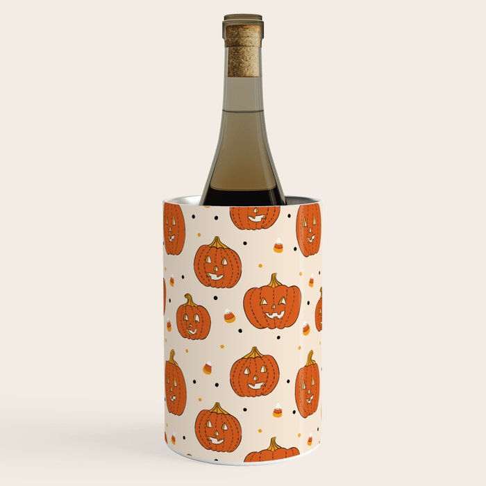Happy Pumpkins - Beige Wine Chiller Gallery Image 1