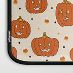 Happy Pumpkins - Beige Laptop Sleeve Gallery Image 3