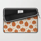 Happy Pumpkins - Beige Laptop Sleeve Gallery Image 2