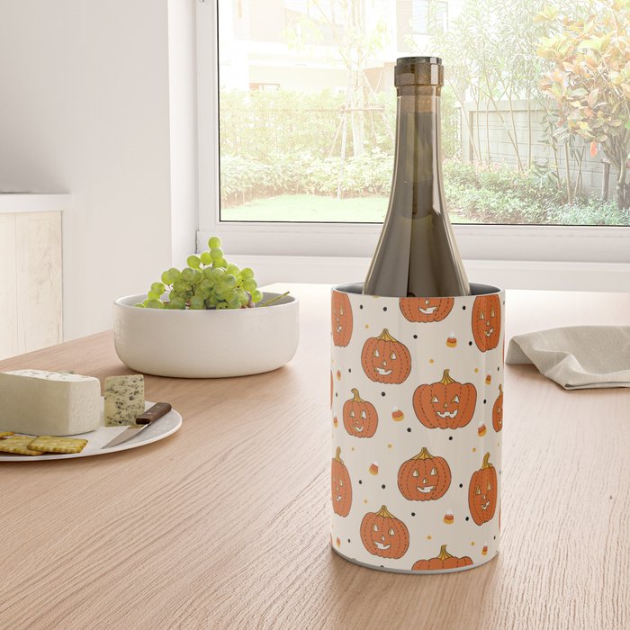 Happy Pumpkins - Beige Wine Chiller Gallery Image 4