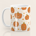 Happy Pumpkins - Beige Coffee Mug Gallery Image 3