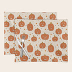 Happy Pumpkins - Beige Placemat Gallery Image 1