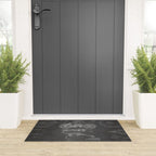 Harley Motorcycle Patent - Harley Bike Art - Black Chalkboard Welcome Mat Gallery Image 3