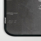 Harley Motorcycle Patent - Harley Bike Art - Black Chalkboard Laptop Sleeve Gallery Image 3