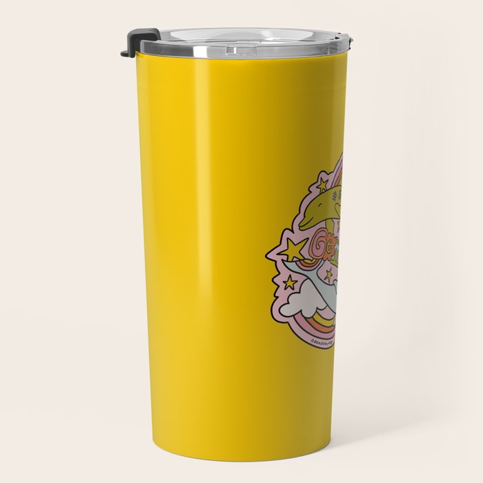 Gemini Dolphin Travel Mug Gallery Image 3