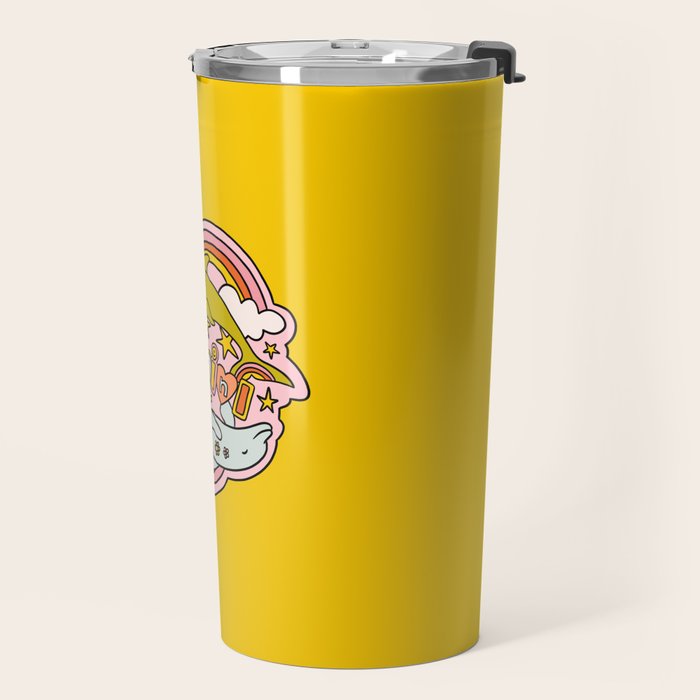 Gemini Dolphin Travel Mug Gallery Image 2