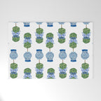 Chinoiserie Ginger Jar Jars Topiary Pattern Welcome Mat Gallery Image 1