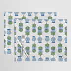 Chinoiserie Ginger Jar Jars Topiary Pattern Placemat Gallery Image 1