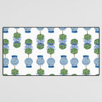 Chinoiserie Ginger Jar Jars Topiary Pattern Desk Mat Gallery Image 3