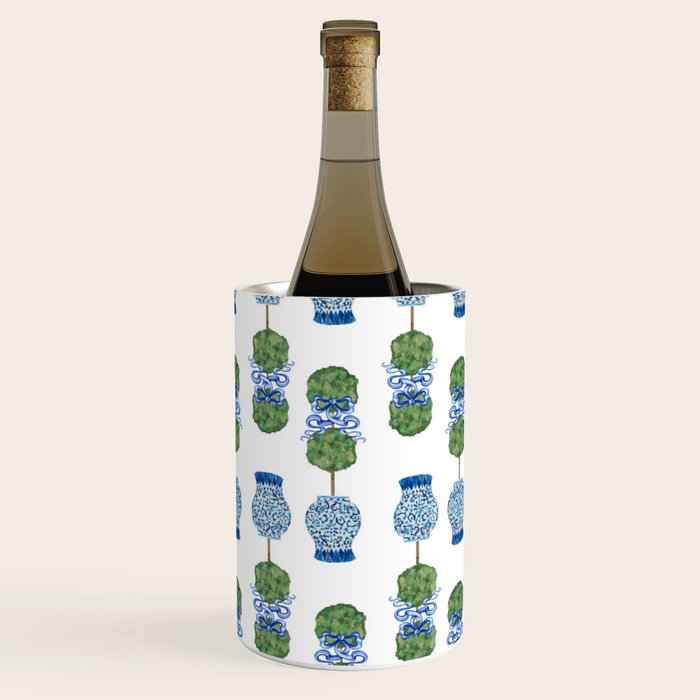 Chinoiserie Ginger Jar Jars Topiary Pattern Wine Chiller Gallery Image 1