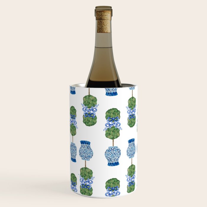 Chinoiserie Ginger Jar Jars Topiary Pattern Wine Chiller Gallery Image 2