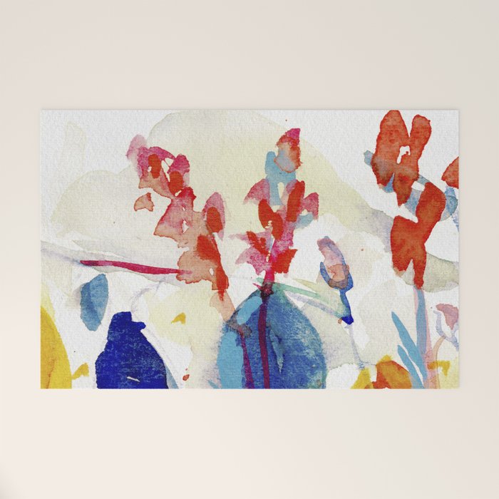 floral summer Welcome Mat Gallery Image 1