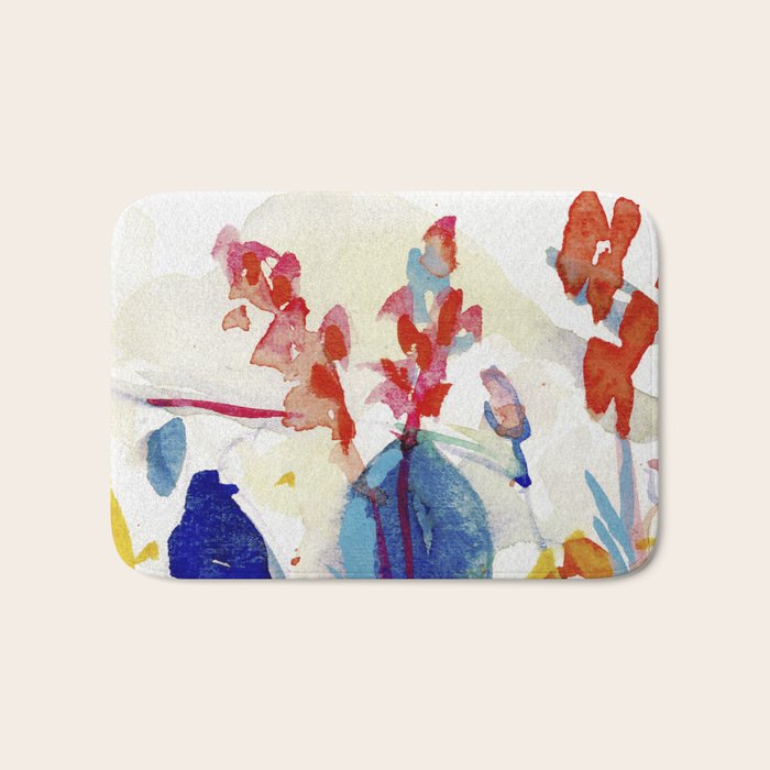 floral summer Bath Mat Gallery Image 1