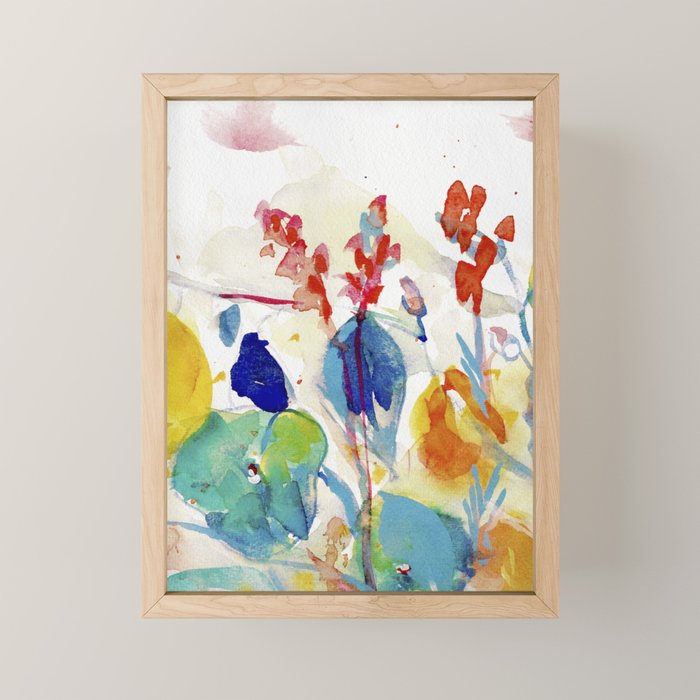 floral summer Mini Art Print Gallery Image 1