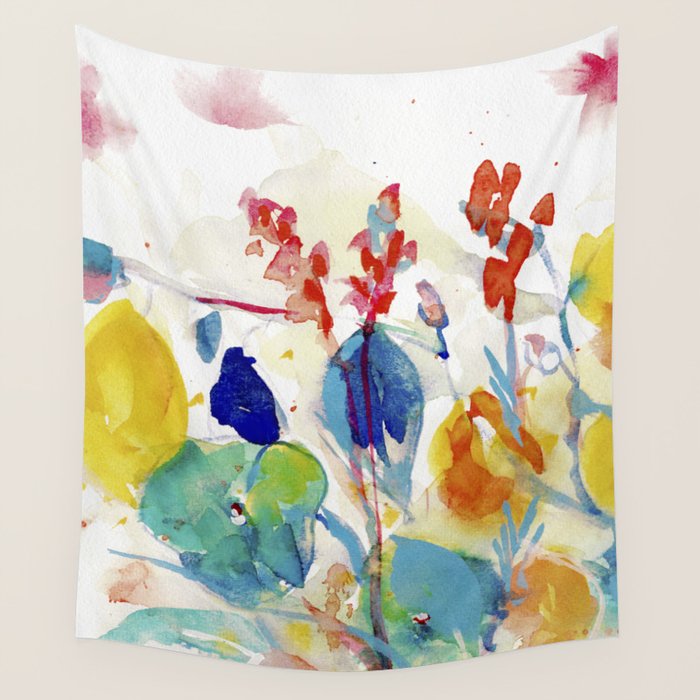 floral summer Wall Tapestry Gallery Image 4