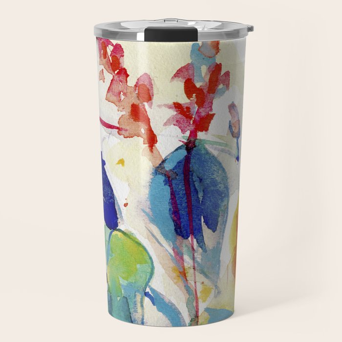 floral summer Travel Mug Gallery Image 1