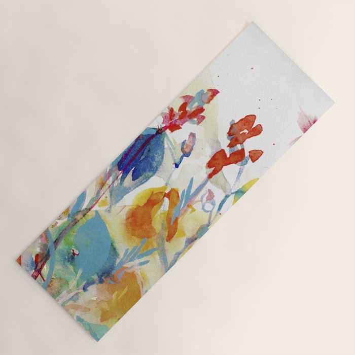 floral summer Yoga Mat Gallery Image 1