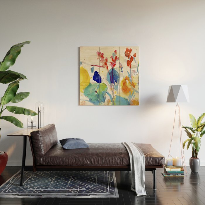 floral summer Wood Wall Art Gallery Image 2