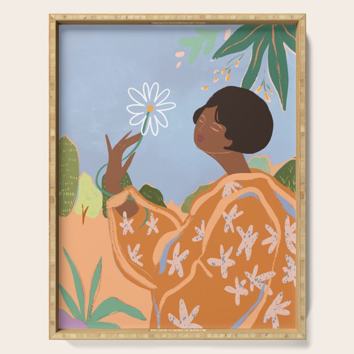 Spring Flower Serving Tray Gallery Image 1