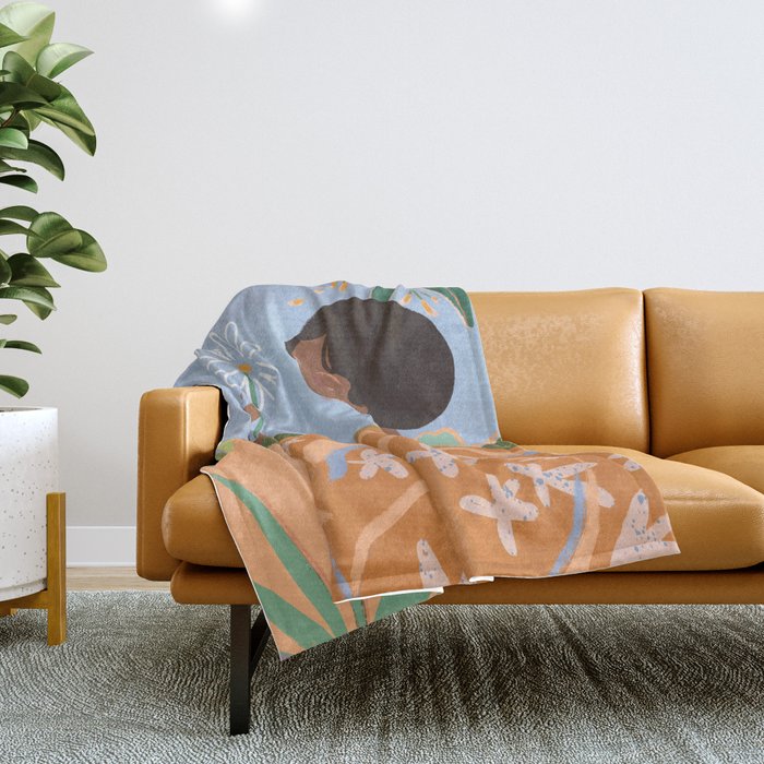 Spring Flower Throw Blanket Gallery Image 1