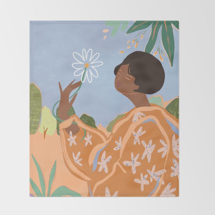 Spring Flower Throw Blanket Gallery Image 2
