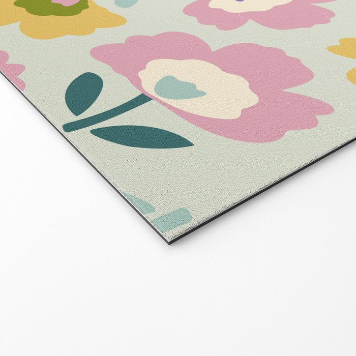 Scandinavian Floral  Welcome Mat Gallery Image 2