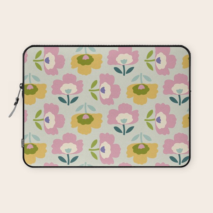 Scandinavian Floral  Laptop Sleeve Gallery Image 1
