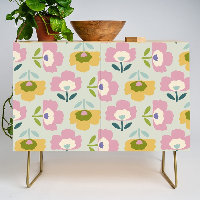 Scandinavian Floral  Credenza Gallery Image 1