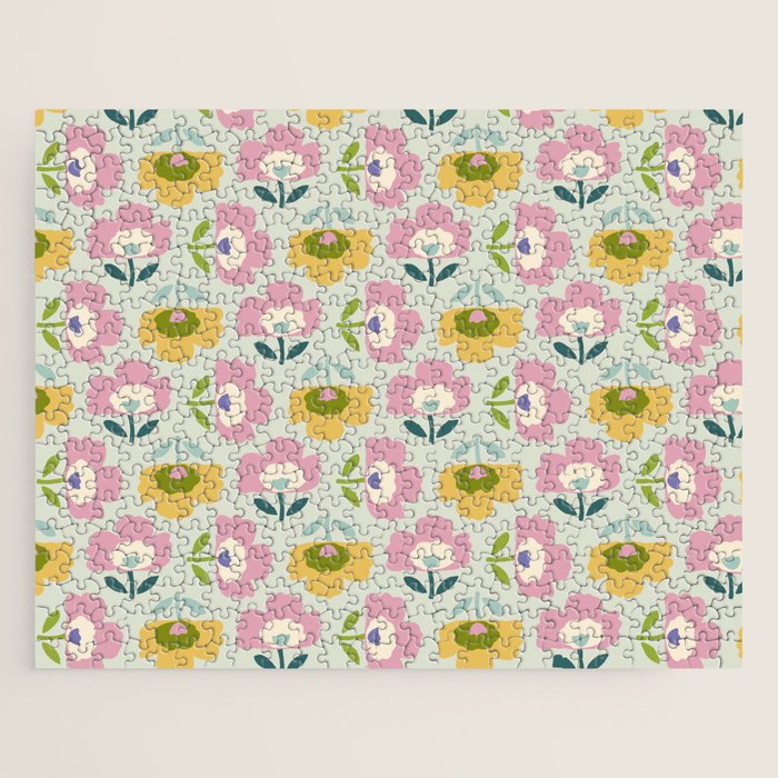 Scandinavian Floral  Jigsaw Puzzle Gallery Image 1