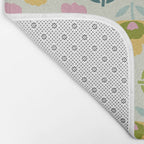 Scandinavian Floral  Bath Mat Gallery Image 2