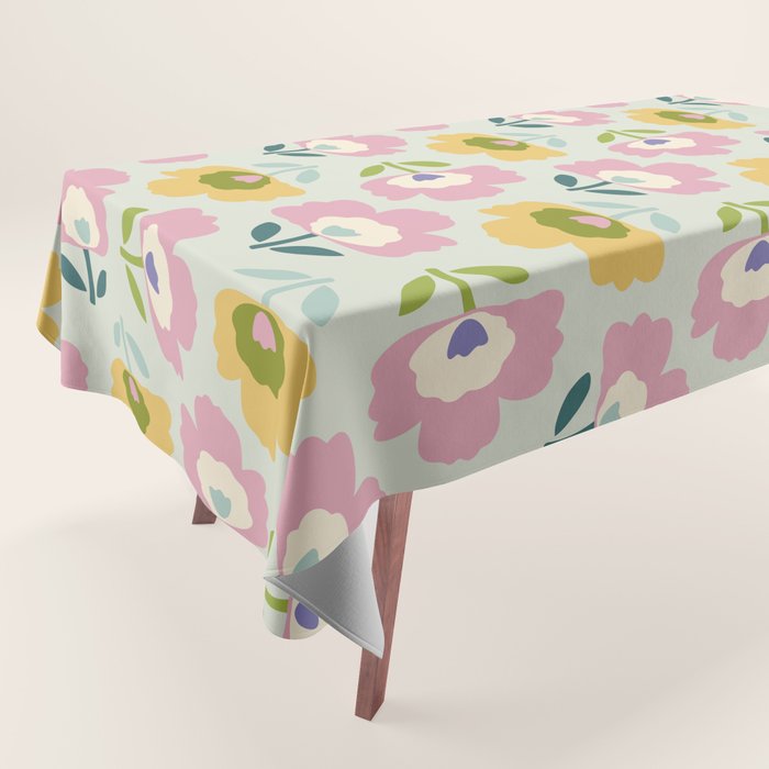 Scandinavian Floral  Tablecloth Gallery Image 1