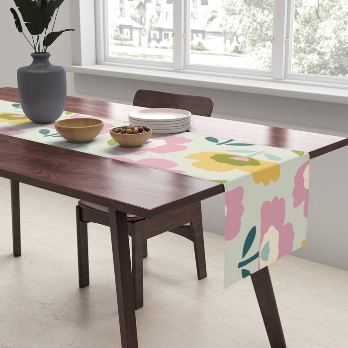 Scandinavian Floral  Table Runner Gallery Image 2