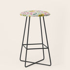 Scandinavian Floral  Stool Gallery Image 1