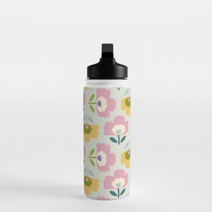 Scandinavian Floral  Water Bottle Gallery Image 3