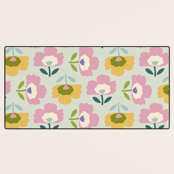 Scandinavian Floral  Desk Mat Gallery Image 3