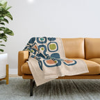 Mid Century Modern Scandinavian Abstract 322 Throw Blanket Gallery Image 1