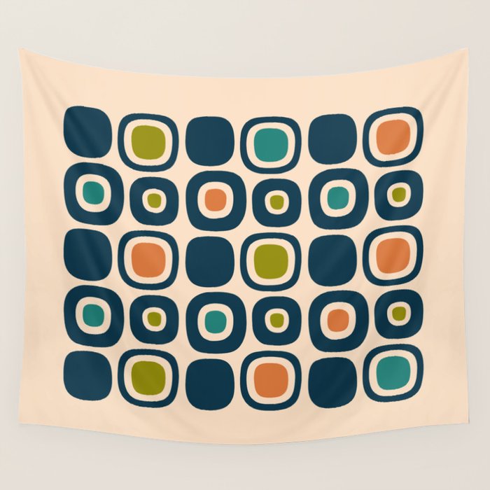 Mid Century Modern Scandinavian Abstract 322 Wall Tapestry Gallery Image 4