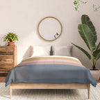 Minimal Retro Sunset - Earthy Neutral Comforter Gallery Image 3