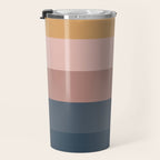 Minimal Retro Sunset - Earthy Neutral Travel Mug Gallery Image 3