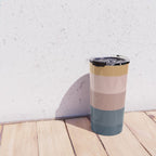 Minimal Retro Sunset - Earthy Neutral Travel Mug Gallery Image 4