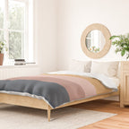 Minimal Retro Sunset - Earthy Neutral Duvet Cover Gallery Image 2