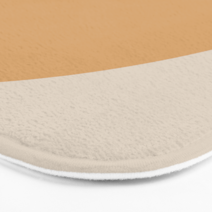 Minimal Retro Sunset - Earthy Neutral Bath Mat Gallery Image 3
