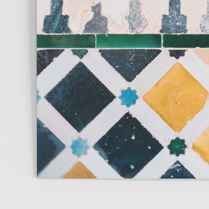 Arabic tiles in Sevilla | Ahambra photography art | Colorful photo print | Morocco Marrakech Poster Gallery Image 3
