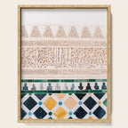 Arabic tiles in Sevilla | Ahambra photography art | Colorful photo print | Morocco Marrakech Serving Tray Gallery Image 1