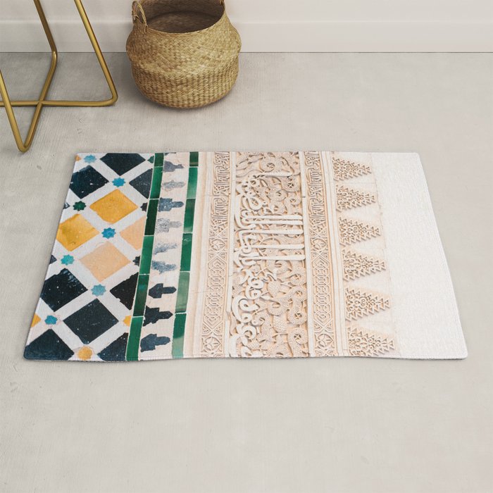 Arabic tiles in Sevilla | Ahambra photography art | Colorful photo print | Morocco Marrakech Rug Gallery Image 1
