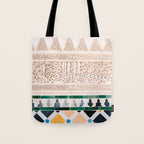 Arabic tiles in Sevilla | Ahambra photography art | Colorful photo print | Morocco Marrakech Tote Bag Gallery Image 1